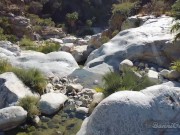 Naked blonde girl explores waterfall- relaxing and beautiful 1/16