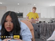 BRAZZERS - Connie Perignon & Hot Ass Hollywood Scroll On Their Phones As They Share Jimmy's Cock 2/16
