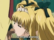 Threesome of Beauties have Hardcore Sex with Big Cocks 1/16