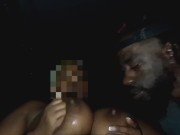 AS SOON AS SHE GOT IN BIG TITTIES POP OUT RIGHT IN GORILLA PUNCHER MOUTH!!!!!!!! 10/16