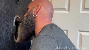 Tall Black Otter Stops by to Get Drained