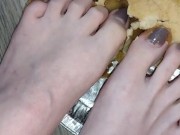 Smashing apple pie with my huge feet 3/16