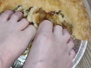 Smashing apple pie with my huge feet 5/16