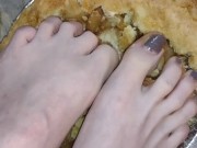 Smashing apple pie with my huge feet 7/16