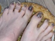 Smashing apple pie with my huge feet 8/16