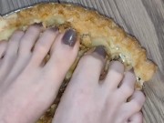 Smashing apple pie with my huge feet 9/16