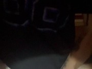 Making BIG boy cummy in wet and dirty diapey