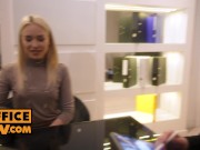 POV - Thrill seeker Barbie Brill fucks you on the office stairwell 7/16