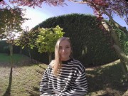 Experience an alluring sexual adventure in Virtual Reality, guided by Fibi Euro's captivating allure 3/16