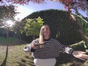 Experience an alluring sexual adventure in Virtual Reality, guided by Fibi Euro's captivating allure 4/16