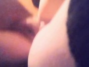 Girl with long black socks and short red dress 2/16