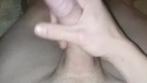morning handjobs of white cock until cum