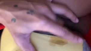 Wet Puss In Yellow Panties