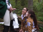 Attack on Titan: Forgive us, commander. We will suck your dick as a penalty 15/16