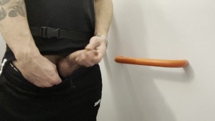 Got hard while peeing in the toilet