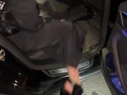 Sweet fuck in a business taxi with hot teenager Californiababe 1/16