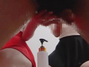 【メンズエステ裏講習】【スマホ主観映像】リアル友達同士でエロマッサージ！僕のチンコの奪い合いをされたので片方に中出しをしてあげたｗｗ 11/16