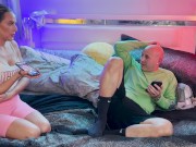 stepdad fucks stepdaughter in Tesla and in his bed and cums a half gallon all over stepdaughter 3/16