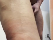 Buff Bodybuilder Strips and Flexes Naked 15/16