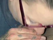 Milf sucks and swallows landlord for rent 5/16