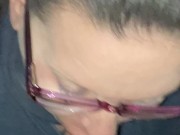 Milf sucks and swallows landlord for rent 7/16