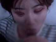 顔面騎乗になってもちんぽを頬張るエロ彼女♡ cum in mouth blowjob 2/16