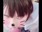 【水色セーラーワンピ02】臨海学校に来ていた女の子を時間をかけて口説き落としてフェラから処女まんこに挿入 2/16