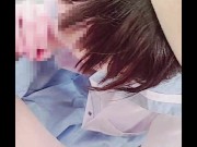 【水色セーラーワンピ02】臨海学校に来ていた女の子を時間をかけて口説き落としてフェラから処女まんこに挿入 4/16