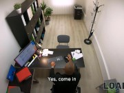 LOAN4K. Short dialogue with creditor turns into passionate sex on the desk 2/16