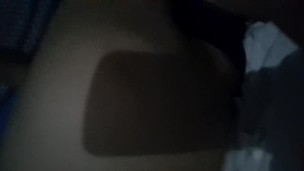 Hot latina milf girlfriend showing her pussy after getting creapied.