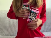 The creamiest sex with my EX, dirty pad fuck and cum in panties 1/16