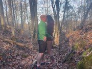 Public sex on a lake trail 1/16