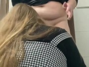 SEDUTED CHUBBY GIRL AT THE PARTY  AND FUCKED HARD WHILE HER BOYFRIEND WAS DRINKING WITH FRIENDS 14/16