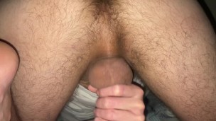 Anal hot fingering in bed