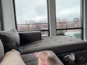 Jerking off for everyone to see *Huge Cumshot* 13/16