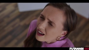 Veronica Leal surprises Stacy Cruz with her dick and destroys her tight asshole