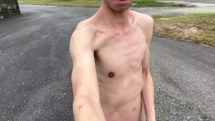 Jerking Off Fully Naked In Public