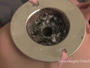 Naughty Tinkerbell becomes human ashtray performing special duties 16/16