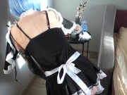 Maid Rem gives pleasure to her owner. Re:Zero - Sunako_Kirishiki 1/16