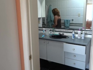 I love showing off while they jerk off and cum in front of me