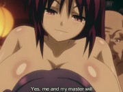 Redhead with Big Tits Loves to do Ahegao Face and Threesome Fucking 13/16