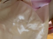 Lonely night playing housewife satin dress (no editing version) 15/16
