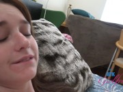 Melanie Marie with all-natural tits rides cock and gets internal creampie GFE 11/16