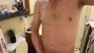Amateur Anal Virgin Twink Masturbation Cumshot - Direct Jizz Hit on Camera