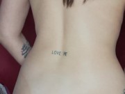 sitting on the vibrator, he ate cum 5/16