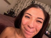 Tiny Squirt Queen Gets Fucked In Standing Splits And Takes A Hot Load To The Face - SQUIRT + FACIAL! 16/16