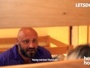 German Chick Julia Parker Ravaged By The Janitor - HORNY HOSTEL 1/16