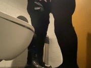 Lesbian MISTRESS FUCKS HARD Straight Girl in PUBLIC TOILET 2/16