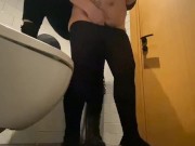 Lesbian MISTRESS FUCKS HARD Straight Girl in PUBLIC TOILET 7/16