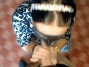 my stepmom gives me a blowjob in the dining room and swallows all the cum